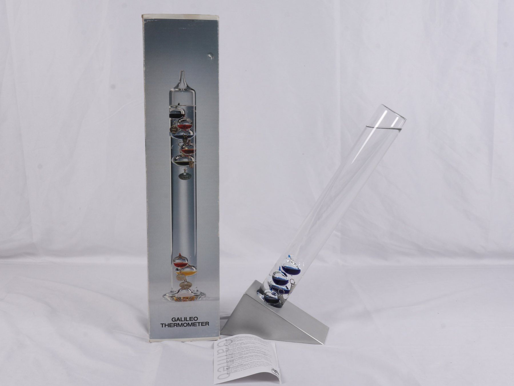 Sonstiges für Haushalt & Wohnen: CONTENTO Galileo Thermometer Höhe 43cm – Gebraucht aus Steinen von Restwert_Steinen