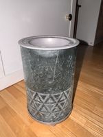 Duftlampe Glas silberfarben mit Muster guter Zustand