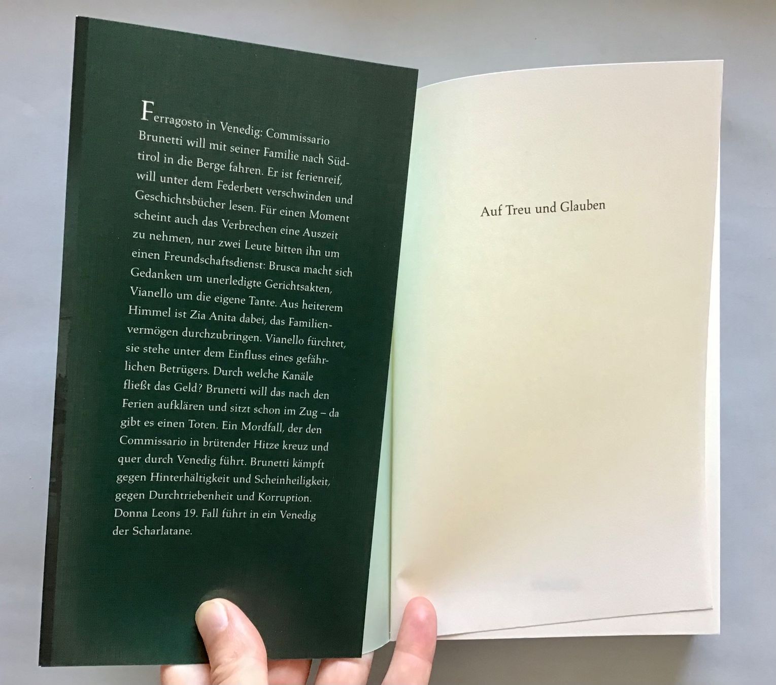 Bücher: Donna Leon, Fall 19: Auf Treu und Glauben – Neu (gemäss Beschreibung) aus Bubendorf von Alpenheidi 2