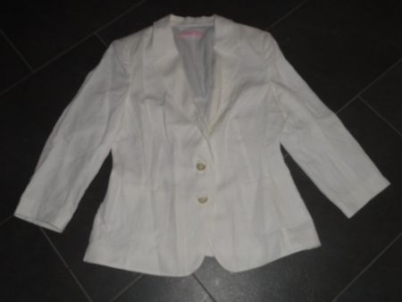 100% LEINEN - BLAZER VON BASLER GR. 38 ***