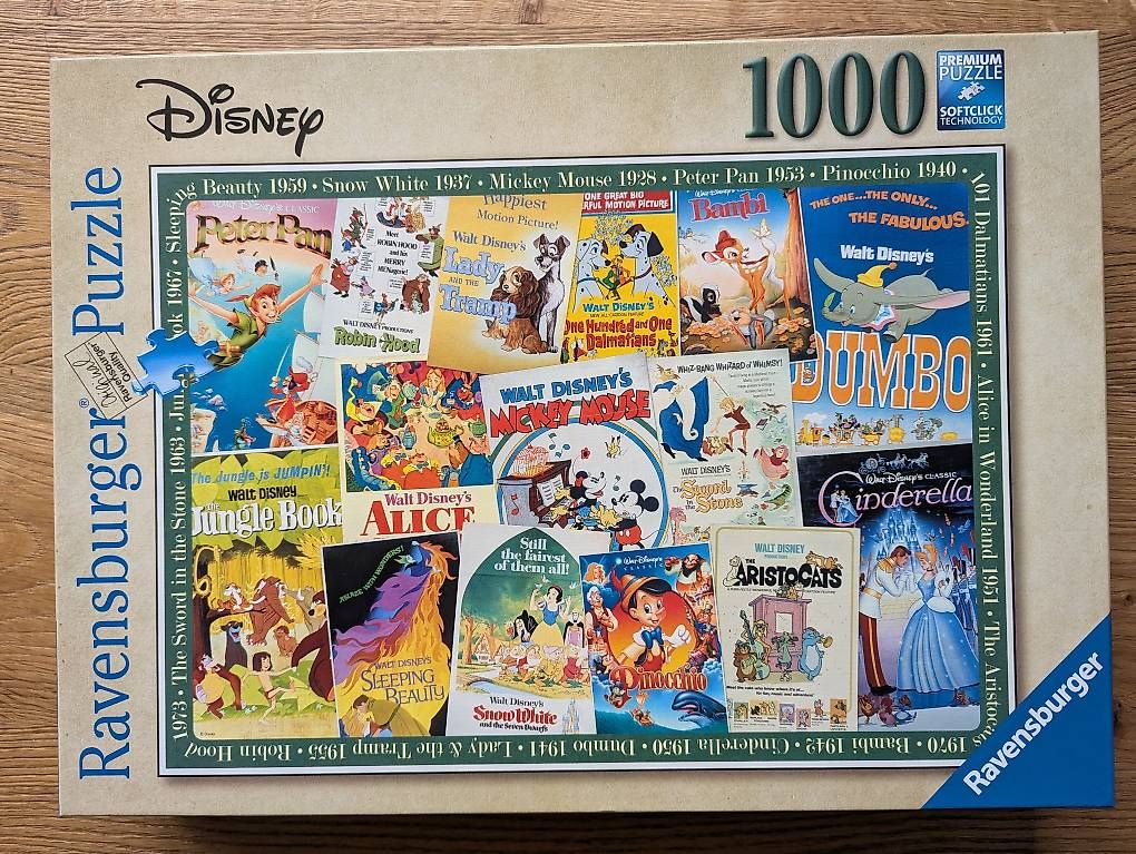 Ravensburger Puzzle: Disney-Puzzle "Vintage Posters", 1000 Teile – Usato da Winterthur venduto da walliballi