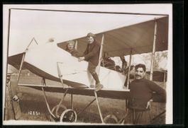 Fotografie Marseille, Pilot H. Farman in