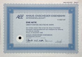 Ahaus-Enscheder Eisenbahn-Gesellschaft, Ahaus - 1988