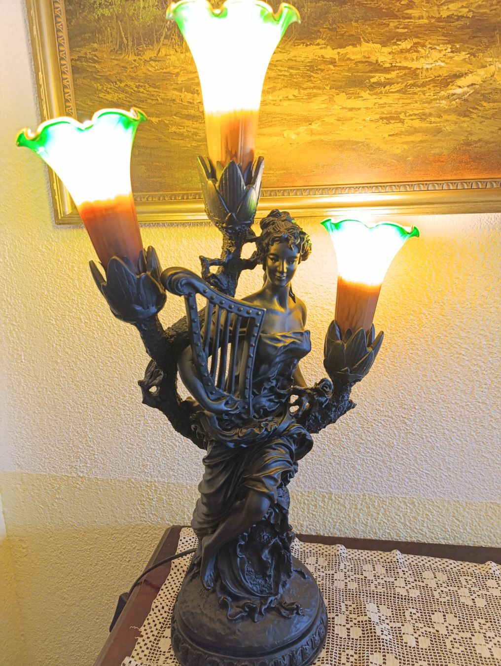 Lampade: Jugendstil Tischlampe – Usato da Rüthi (Rheintal) venduto da marycsipet 2
