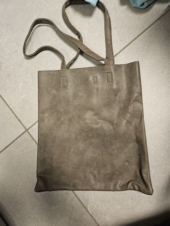 Borsa a spalla scamosciata ecopelle, stile boho, spaziosa