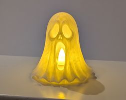 Halloween Geist aus 3D-Drucker inkl. LED-Teelicht🎃💀