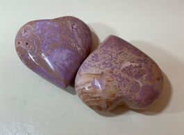 Wunderschönes Phosphosiderit Herz Form Paar aus Peru