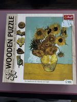 Van Gogh Sonnenblumen Holzpuzzle, 200 Teile, Top Zustand