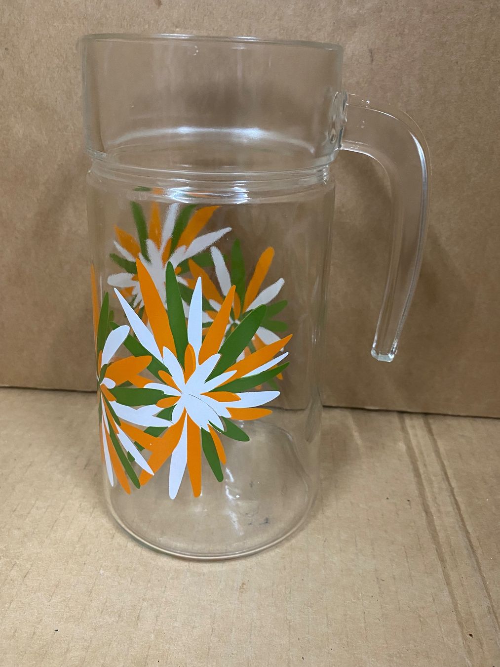 Caraffe: Vintage Glaskaraffe mit Blumenmuster – Usato da Eschlikon TG venduto da ArtRec 2