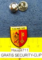 GENEVE GENF KANTONS-WAPPEN PIN GLASIERT METALIC