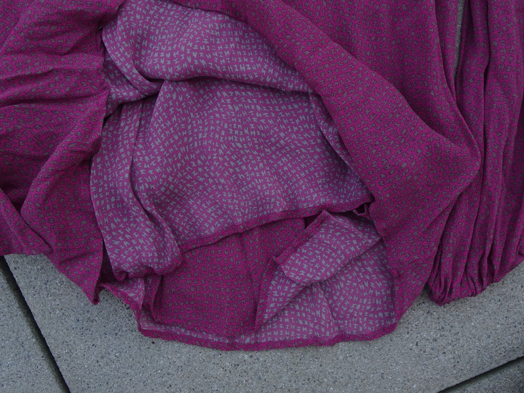 Hemisphere Camicette: Schluppenbluse Hemisphere Gr. M pink braun Bluse – Usato da Winterthur venduto da blumeblau77 3