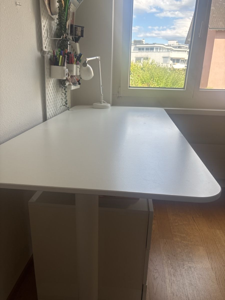 Schreibtische: Standing desk white adjustable  height with drawers – Gebraucht aus steinhausen von pat_nc2x 5