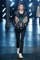 Saint Laurent SS16 Fringed Python Leather Jacket Surf Sound