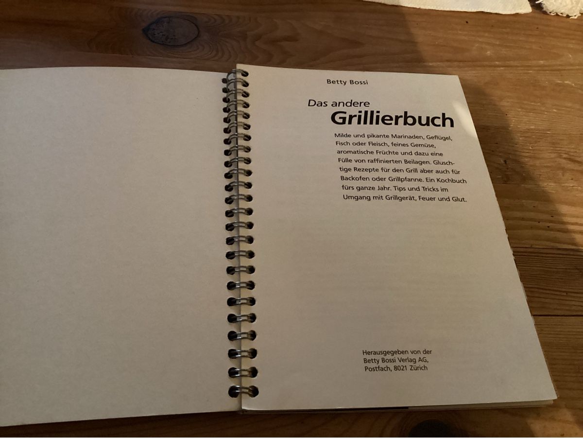 Libri: Betty Bossi, Das andere Grillbuch – Usato da Minusio venduto da scotch111 3