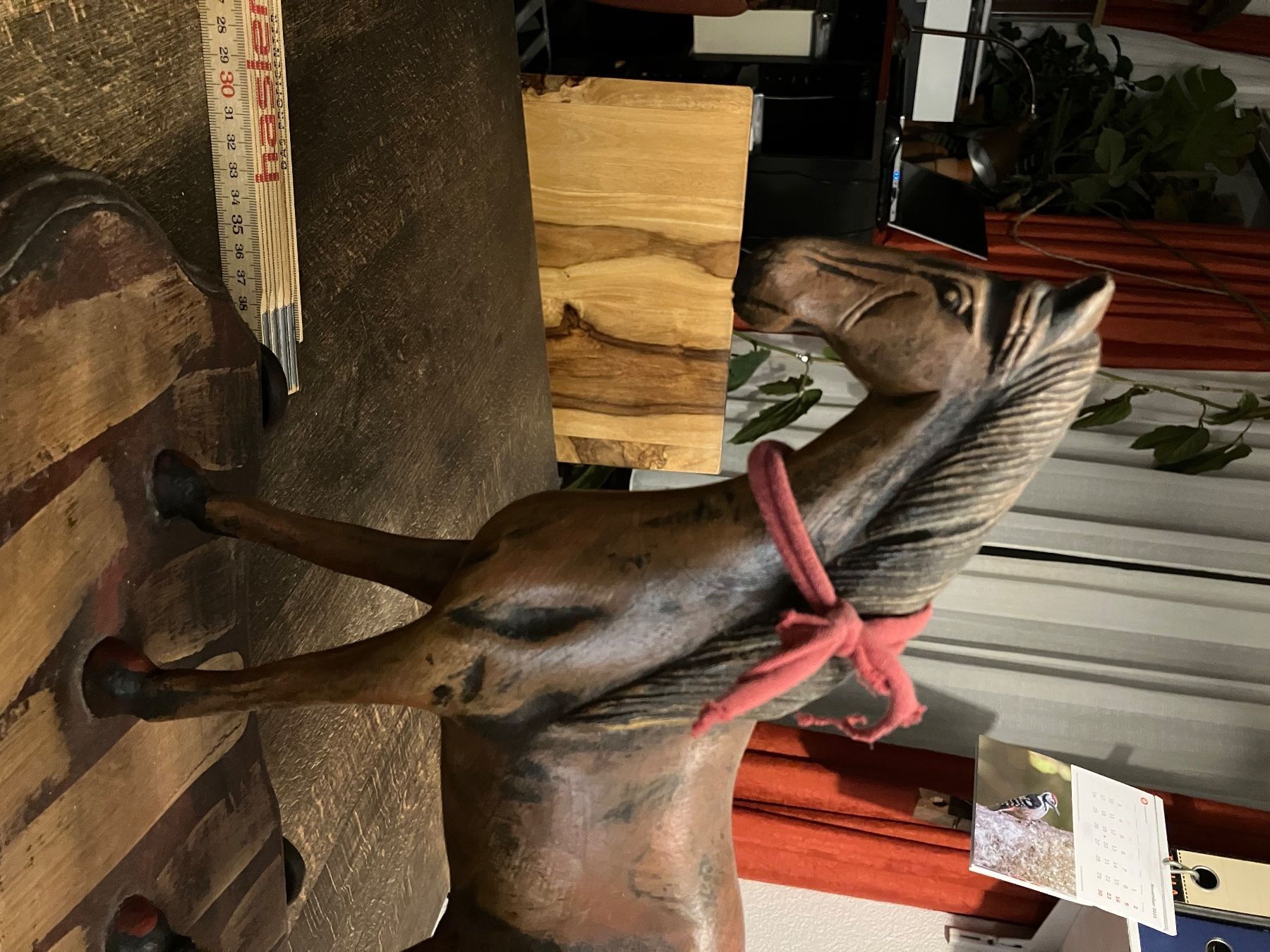 Statuette: Holzpferd auf Rollen – Usato da Zürich venduto da ylluw50 1