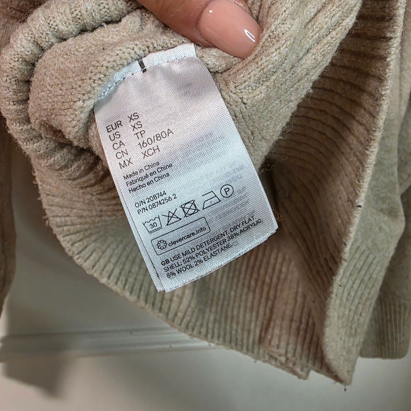 H&M Maglioni & Felpe: Warmer Strickpullover in Beige,Grösse 38/40 – Usato da Wald ZH venduto da CapLux 3