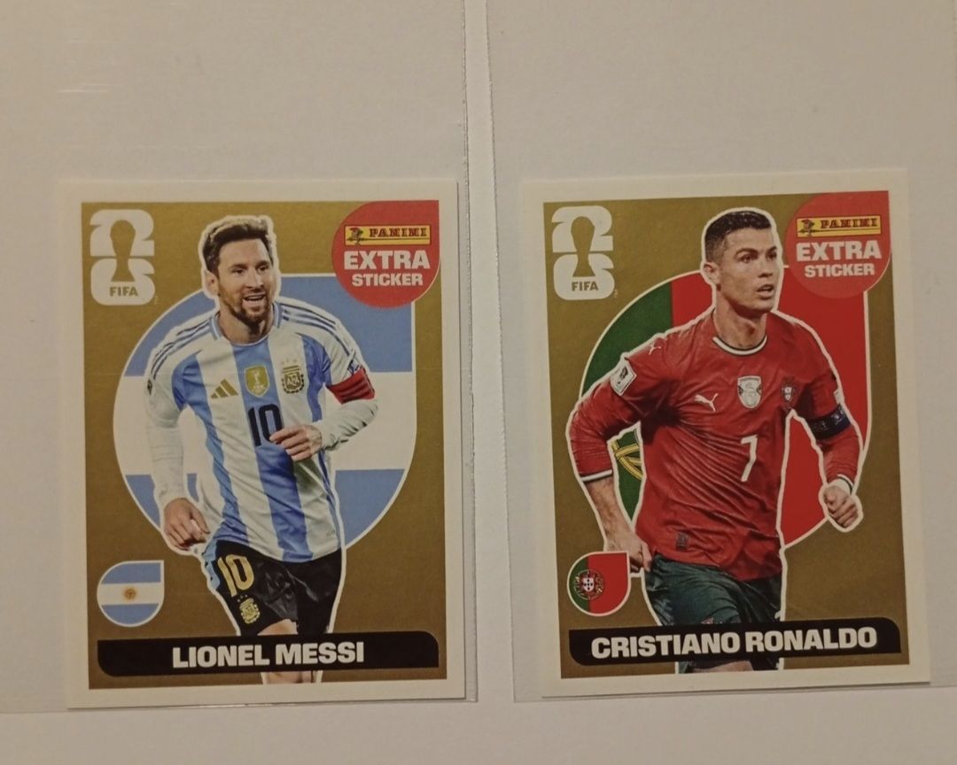 Panini Carte collezionabili: GOLD Ronaldo et Messi panini Extra  – Nuovo (secondo la descrizione) da Rue venduto da vin_cj76 1