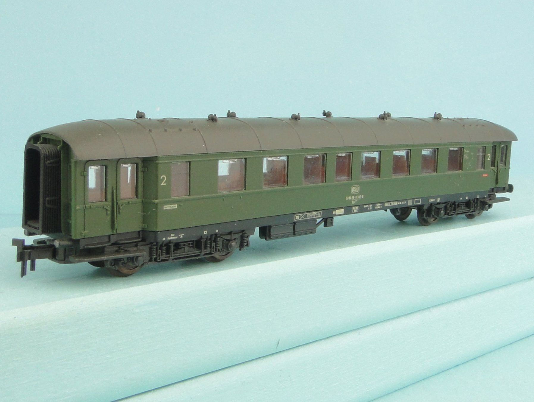 Roco Modellini di ferrovie: Roco 2274A Spur N DB 2 Kl. Einzugwagen – Usato da Bülach venduto da cann11 6