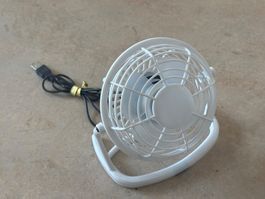 USB Ventilator klein weiss funktionsfähig