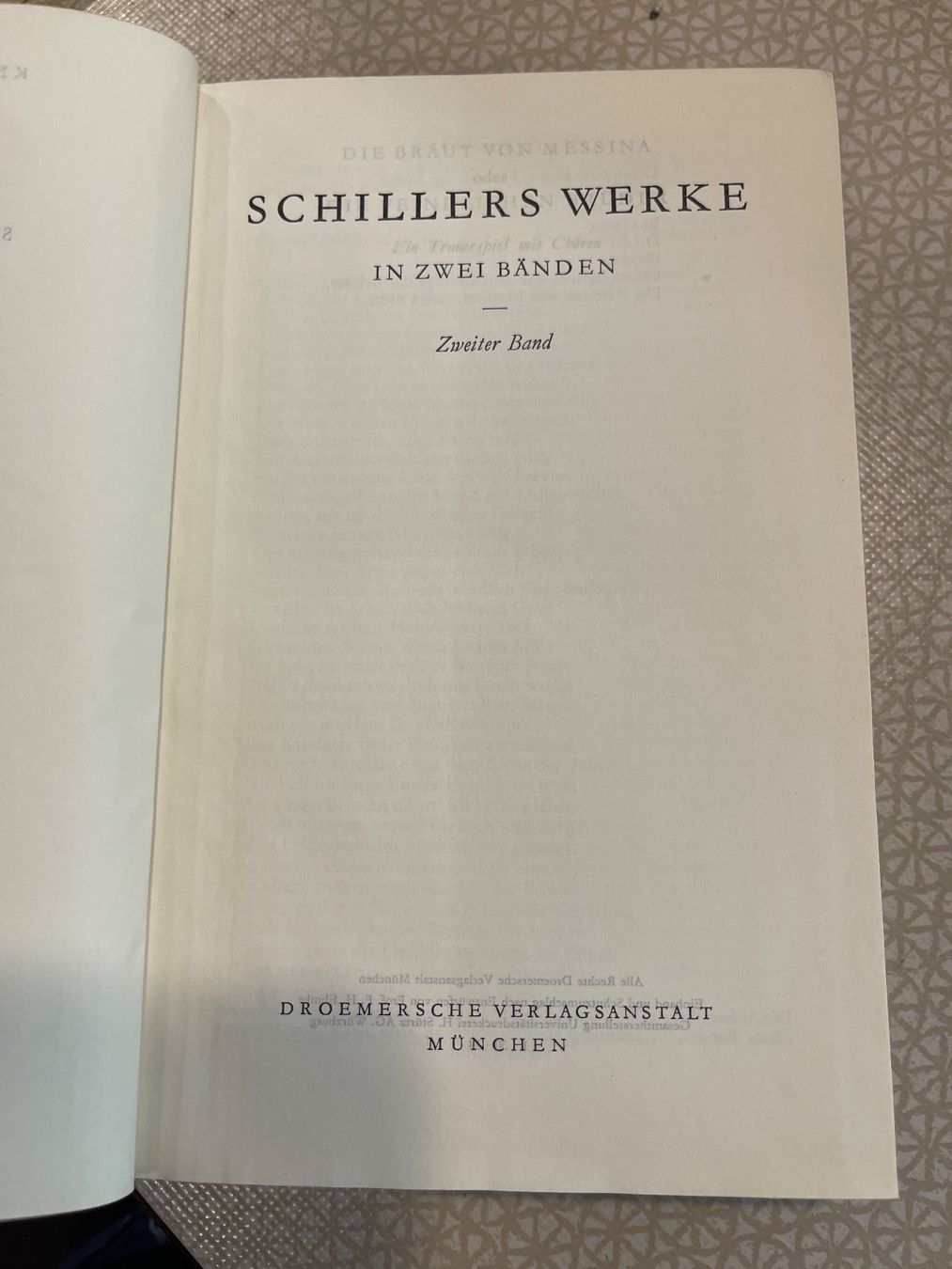 Libri: 2 Bücher - Friedrich Schiller Werke 1+2 – Usato da Urnäsch venduto da pas_5r9c 6