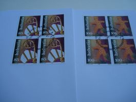 Satz Weihnachten 2005, FDC Satz + 4erblock, 3 Bel