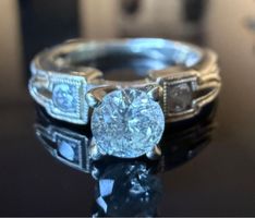 Wunderschöner Vintage-Verlobungsring mit Brillant