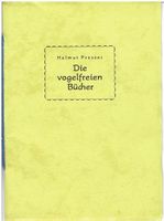 Helmut Presser - Die vogelfreien Bücher, 1962