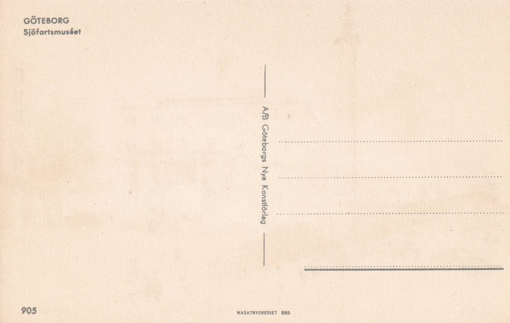 Cartes postales: Göteborg - Sjöfartsmuséet /bm – D'occasion à Hombrechtikon par Rudolf07 1