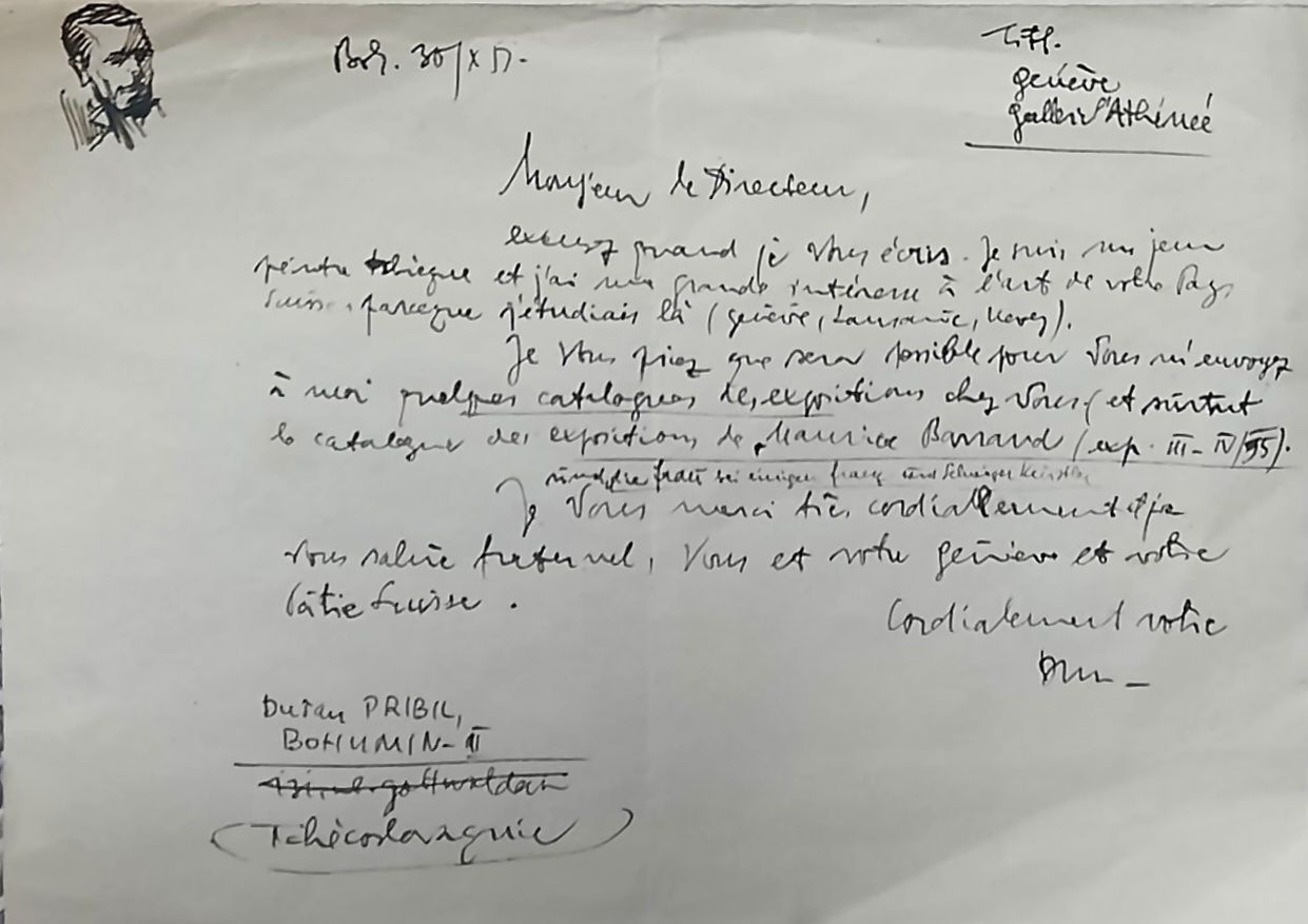 Dipinti: DUSAN PRIBIL  1913 - 1982 – Usato da Genève venduto da Enigme8 2