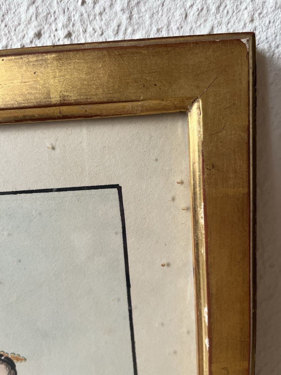 Dipinti: Trachtenmalerei Gouache oder Aquarell um 1800 – Usato da Brig venduto da Benedict6 2