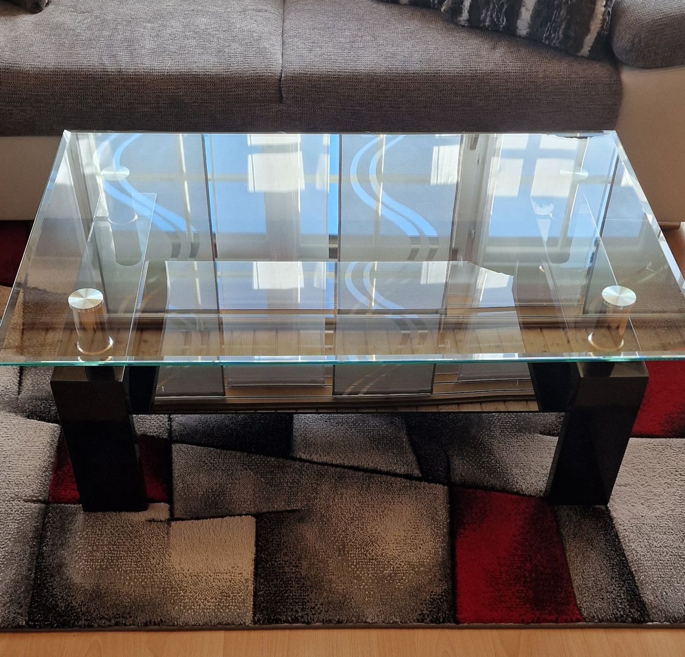Tavoli: Eleganter Couchtisch mit Glasplatte – Usato da Rheineck venduto da Dalis-Fashion 1