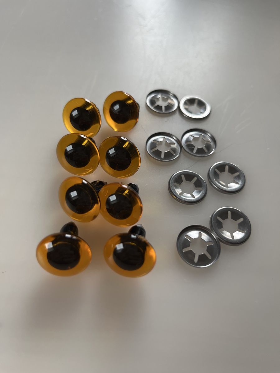 Bastelsets: Eulenaugen, 16 mm, 8 Stück – Neu und originalverpackt aus Udligenswil von nwal