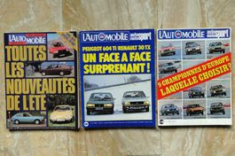 3 numéros L'AUTOMOBILE 1976/1979