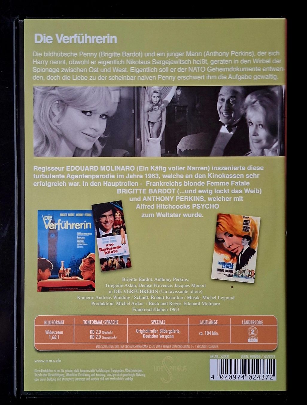 Tutti i DVDs: Brigitte Bardot  "Die Verführerin"  – Usato da Liestal venduto da Abimos 1