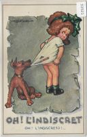 Oh! L'Indiscret - Mädchen mit Hund - A. Bertiglia