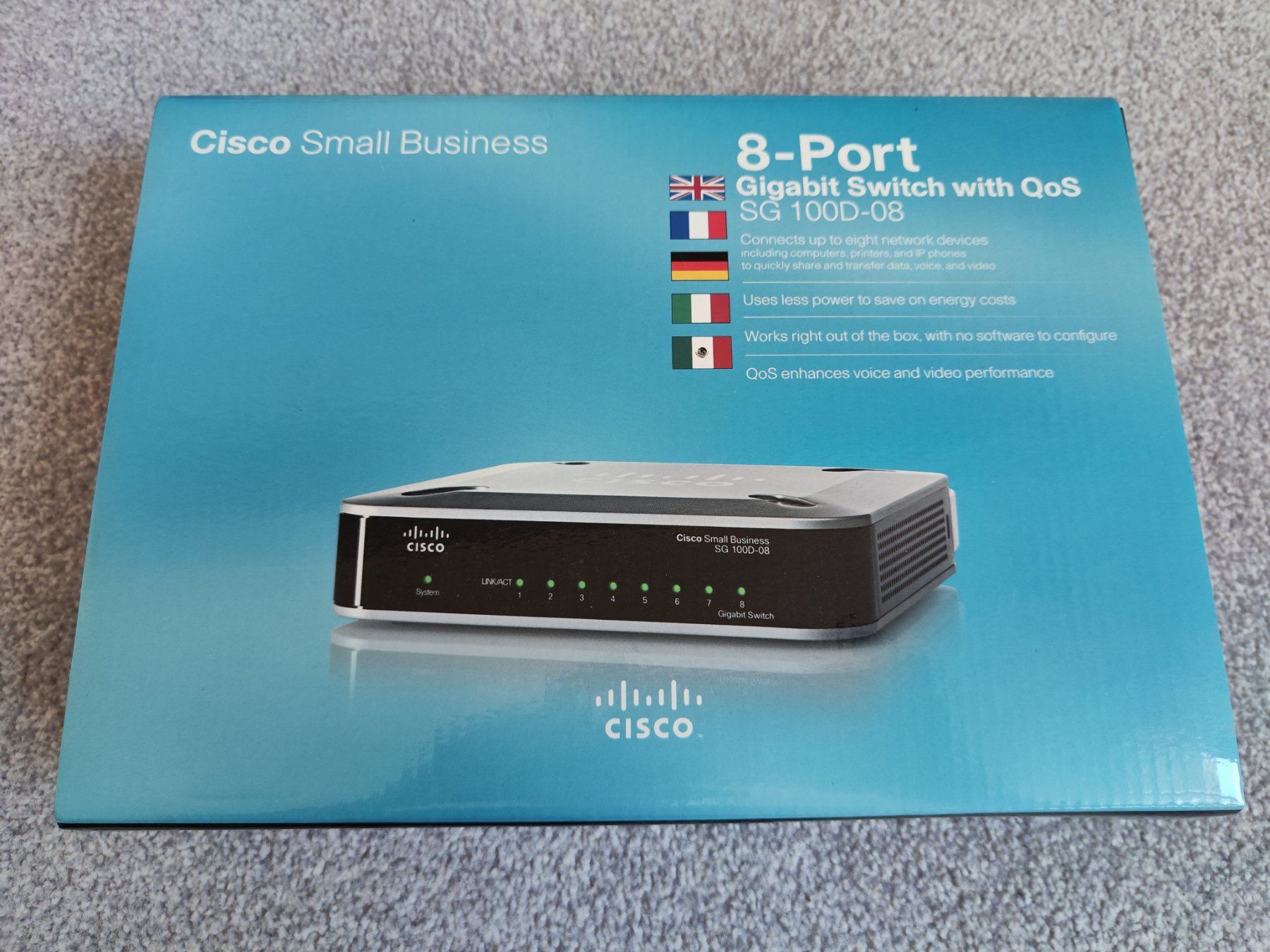 Cisco Hub & Switch: Cisco 8-Port Switch SG 100D-08 – Usato da Neftenbach venduto da Froeschl1 1