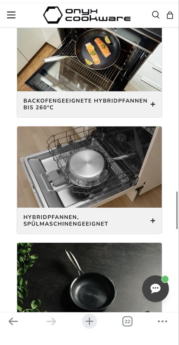 Padelle: 4 Onyx Pfannen  – Usato da Laufen venduto da Nachlasverkauf 8