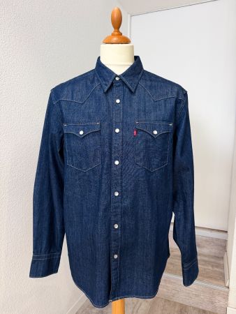 Levi’s Barstow Western Jeanshemd Gr. L  Neu – Dunkelblau
