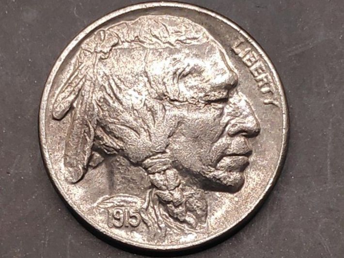 Tutti le monete: 1915-d - 5 Cent "Buffalo Nickel" (Rar) – Usato da Sirnach venduto da Trekk64
