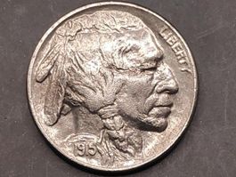 1915-d - 5 Cent "Buffalo Nickel" (Rar)