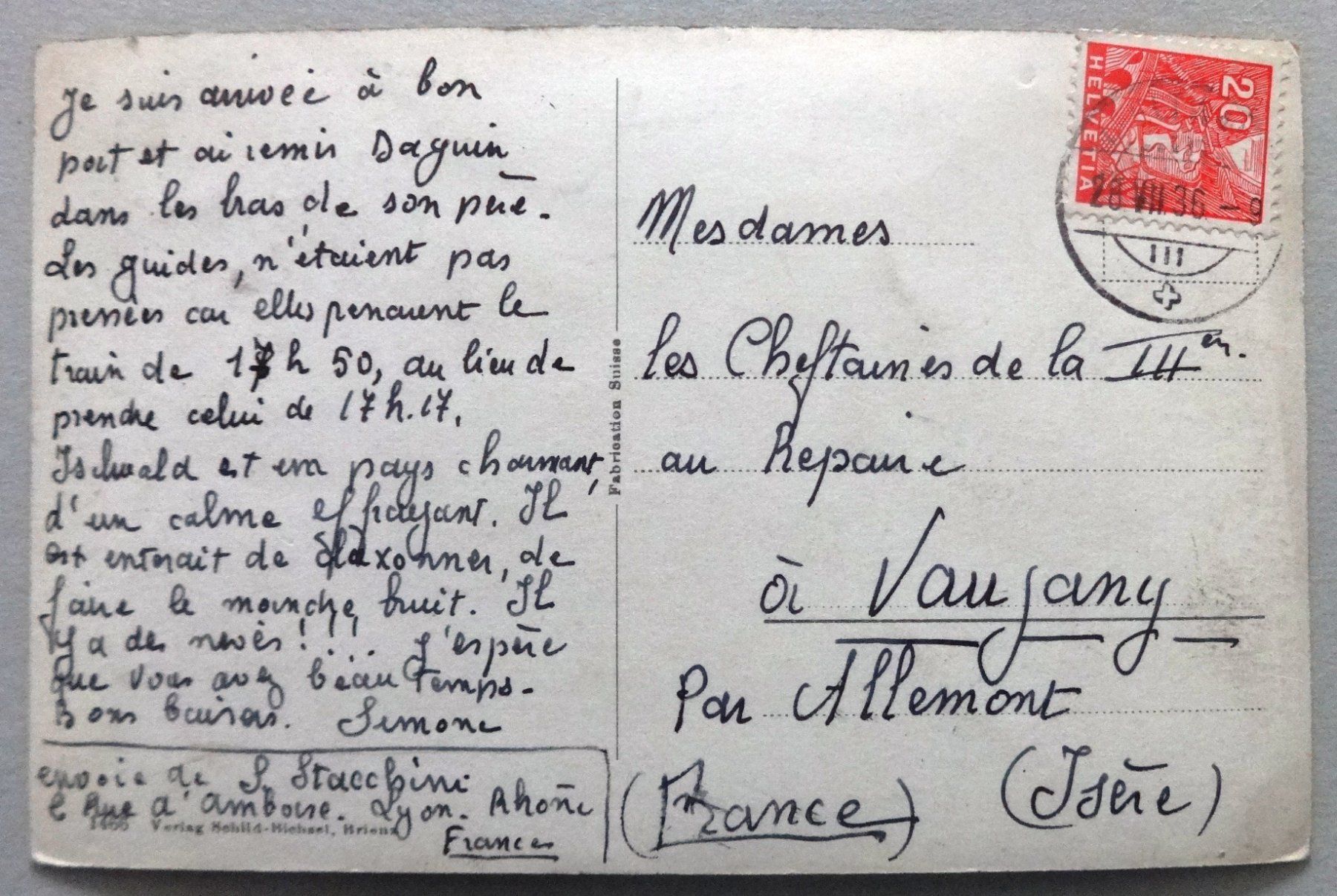 Cartes postales: Iseltwald – D'occasion à Fétigny par Billy2miny 1