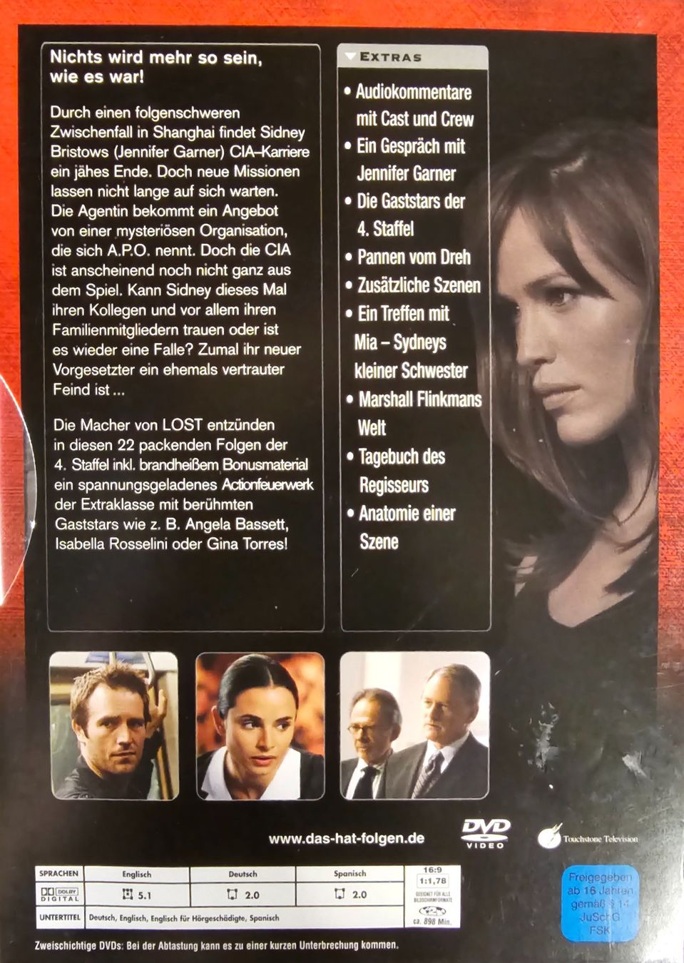 Tutti i DVDs: Alias - Die Agentin - Staffel 4 – Usato da Wahlen b. Laufen venduto da Cg10 1
