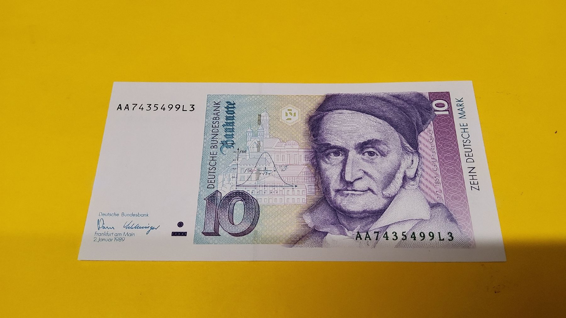 Banconote: 10 Deutsche Mark Banknote 1989  – Nuovo e nell'imballaggio originale da Herisau venduto da Nluanalucas