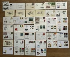 Schweiz - Spannendes Lot mit 39 FDC und Sonderbriefen