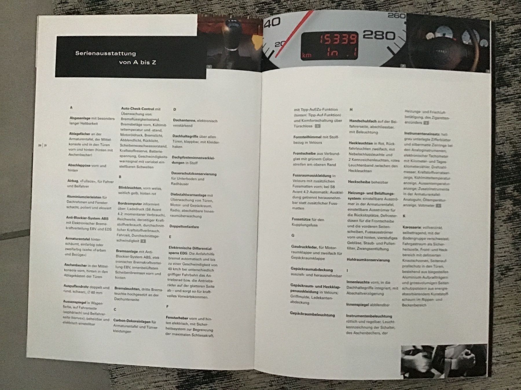 Audi Documenti: Audi S6 Avant Prospektmappe Febr. 1997 – Usato da Scherzingen venduto da Starseller62 7