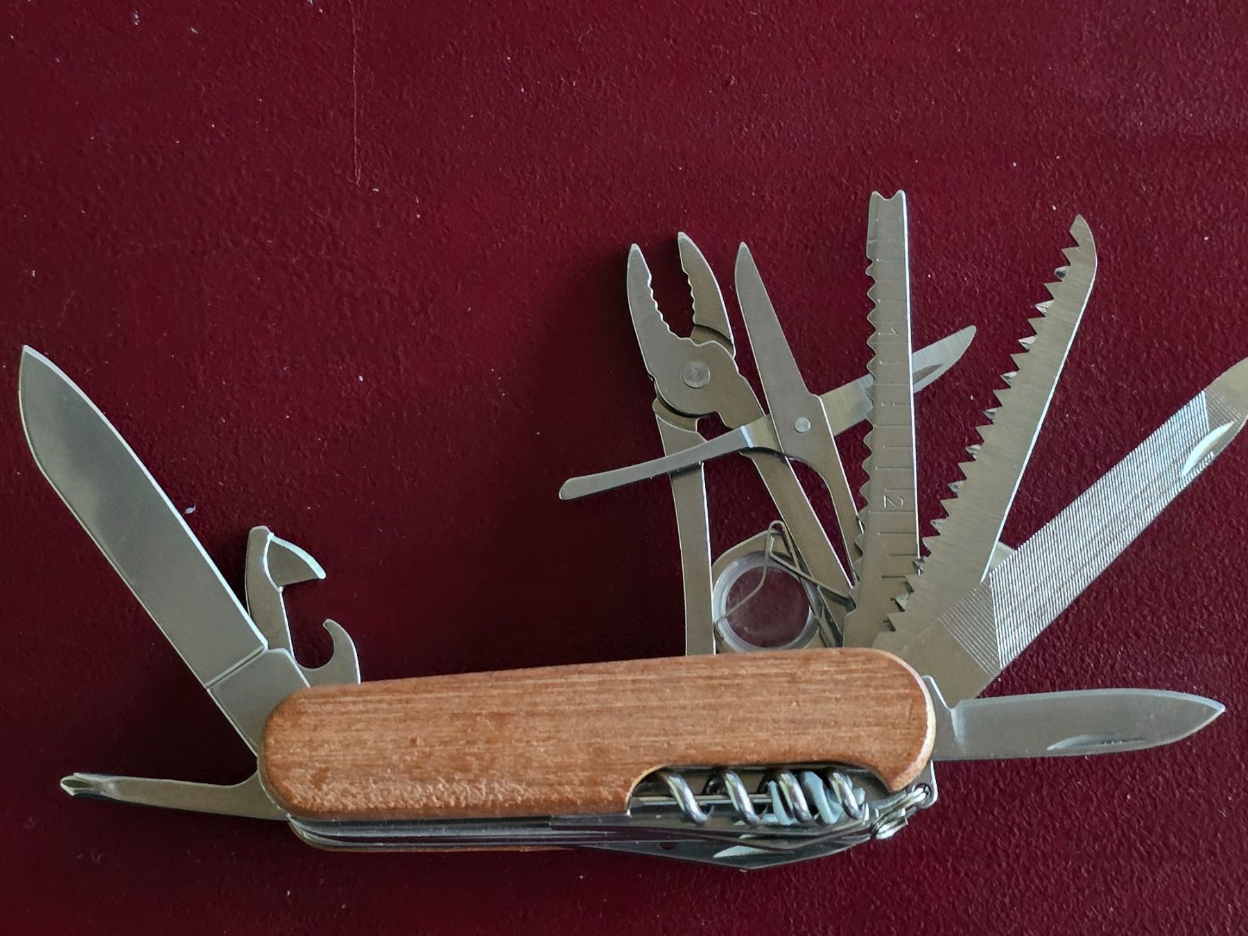 Coltelli tascabile: Fischermann Multitool Messer 34 Funktion Wood Neu – Nuovo (secondo la descrizione) da Nyon venduto da freetoys08