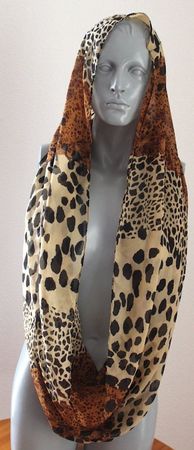 Leopardenmuster Schlauch Foulard, 183 cm