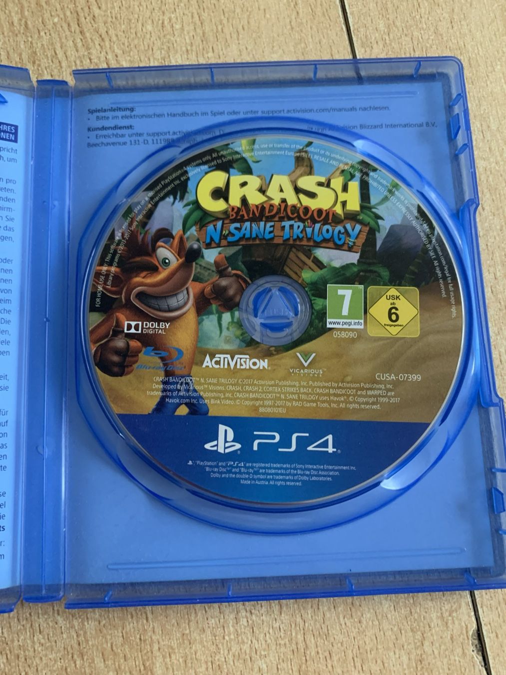 Spiele: Crash Bandicoot N. Sane Trilogy – Gebraucht aus Reinach BL von con_ync2 2