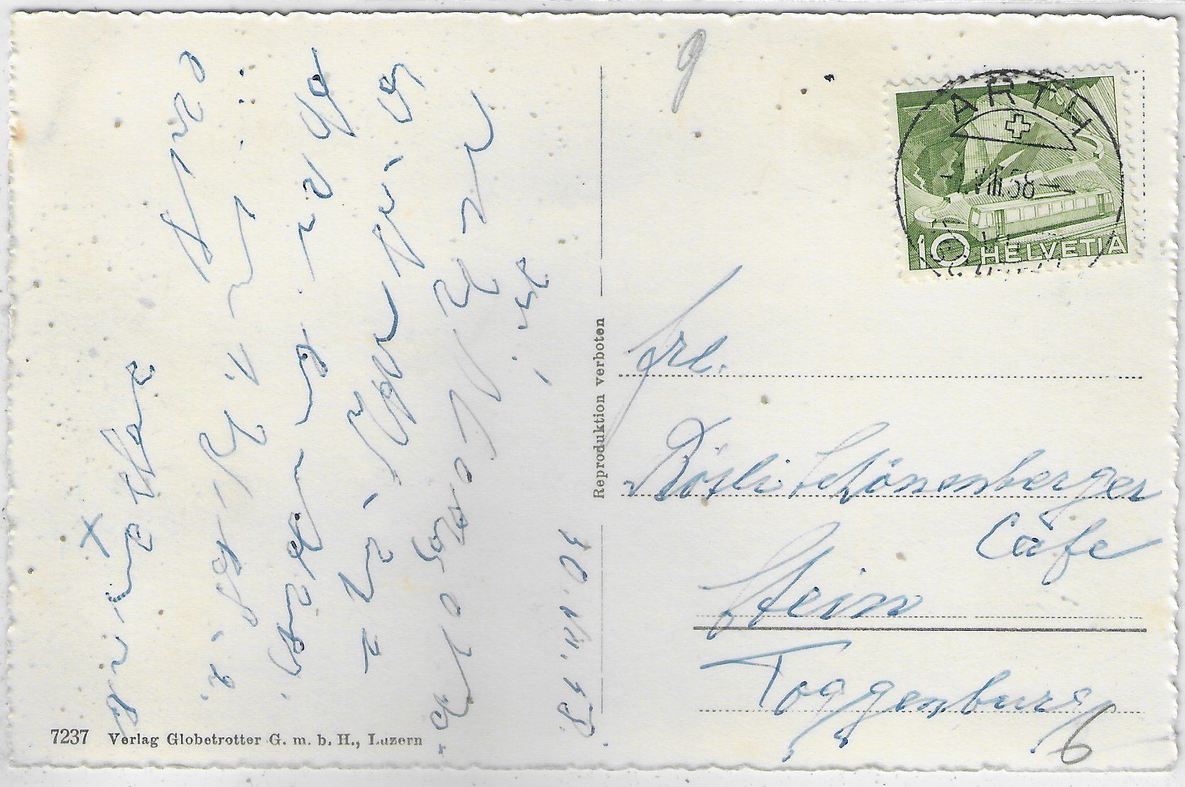 Cartoline postali: Arth am Zugersee – Usato da Ettingen venduto da Kartenplanet 1