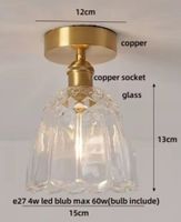 Plafonnier en verre Style Tiffany nordique moderne